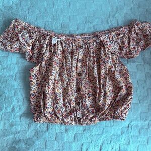 Floral Off-Shoulder Women's Top